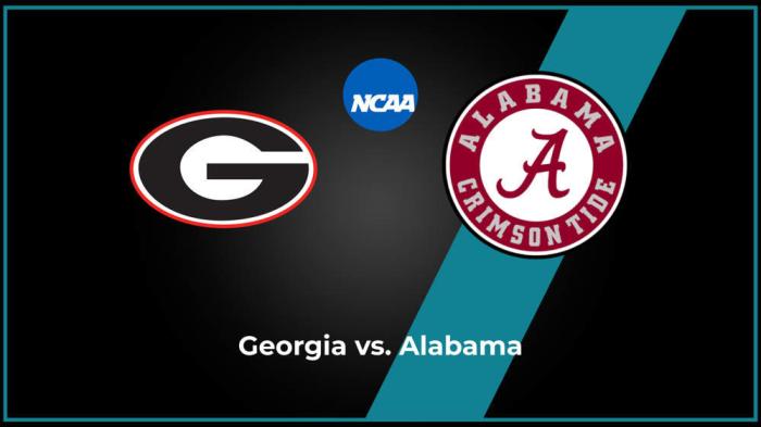 Alabama vs Georgia