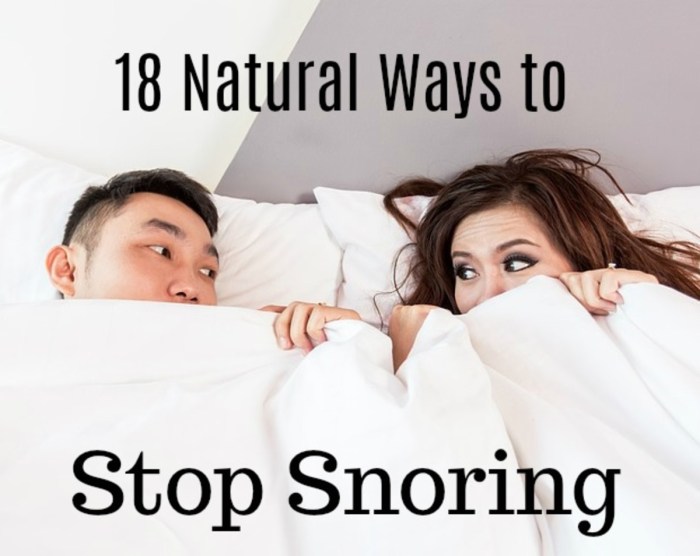 How to stop snoring