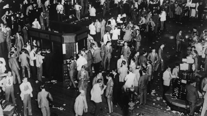 What is the nickname of the market crash that triggered the great depression?