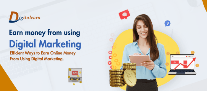 Digital marketing earning