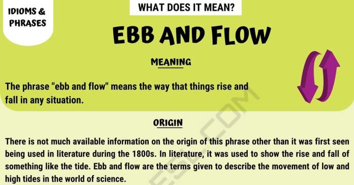 What does ebb mean