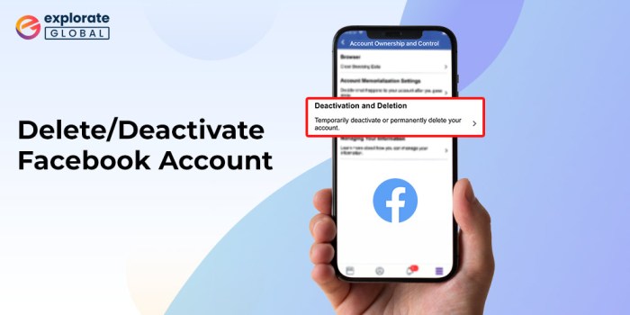 How to deactivate facebook