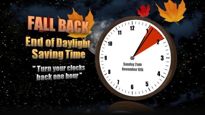 When does daylight savings end