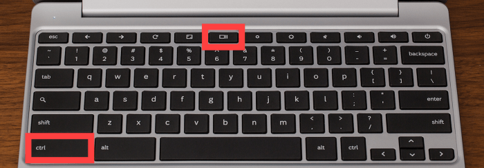 How to take a screenshot on a chromebook
