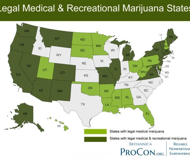 States Where Marijuana Has Been Legalized