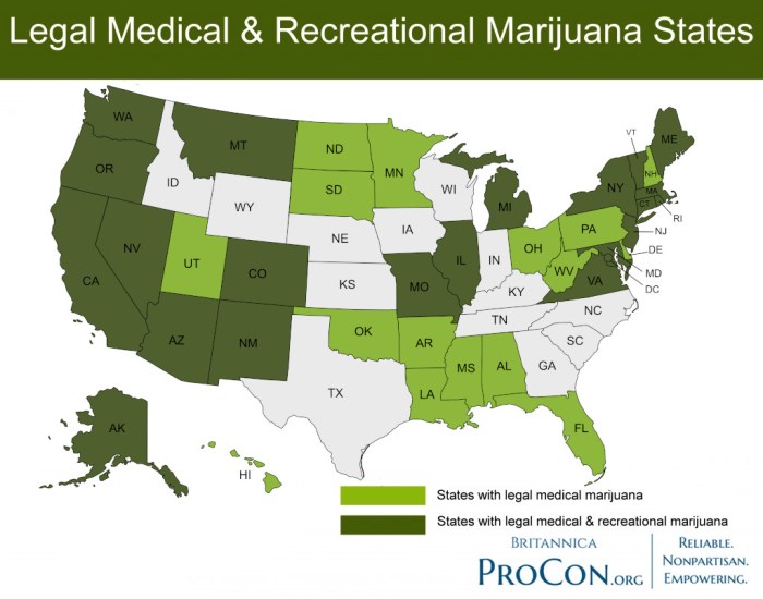 States where weed is legal