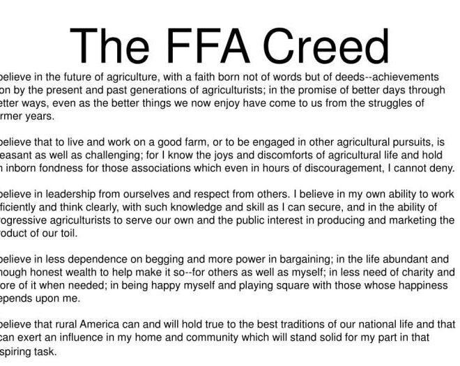 Who Wrote the FFA Creed: A Legacy of Agricultural Values